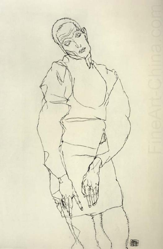 Standing Male Figure, Egon Schiele
